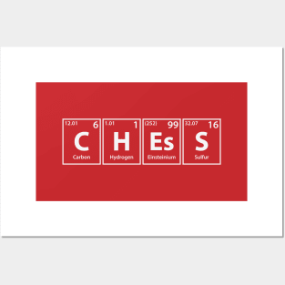 Chess (C-H-Es-S) Periodic Elements Spelling Posters and Art